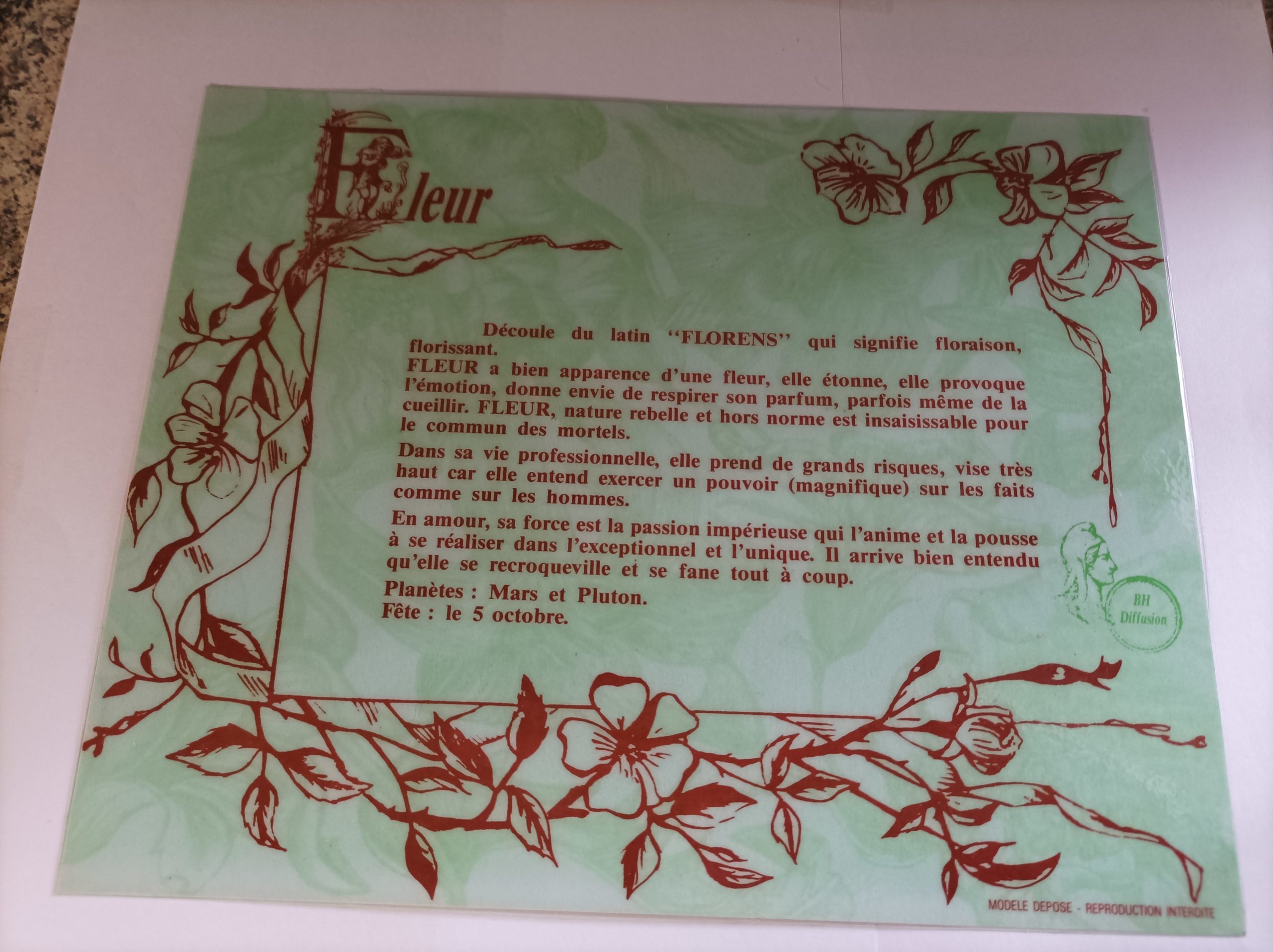 Signification du prénom "FLEUR"V2