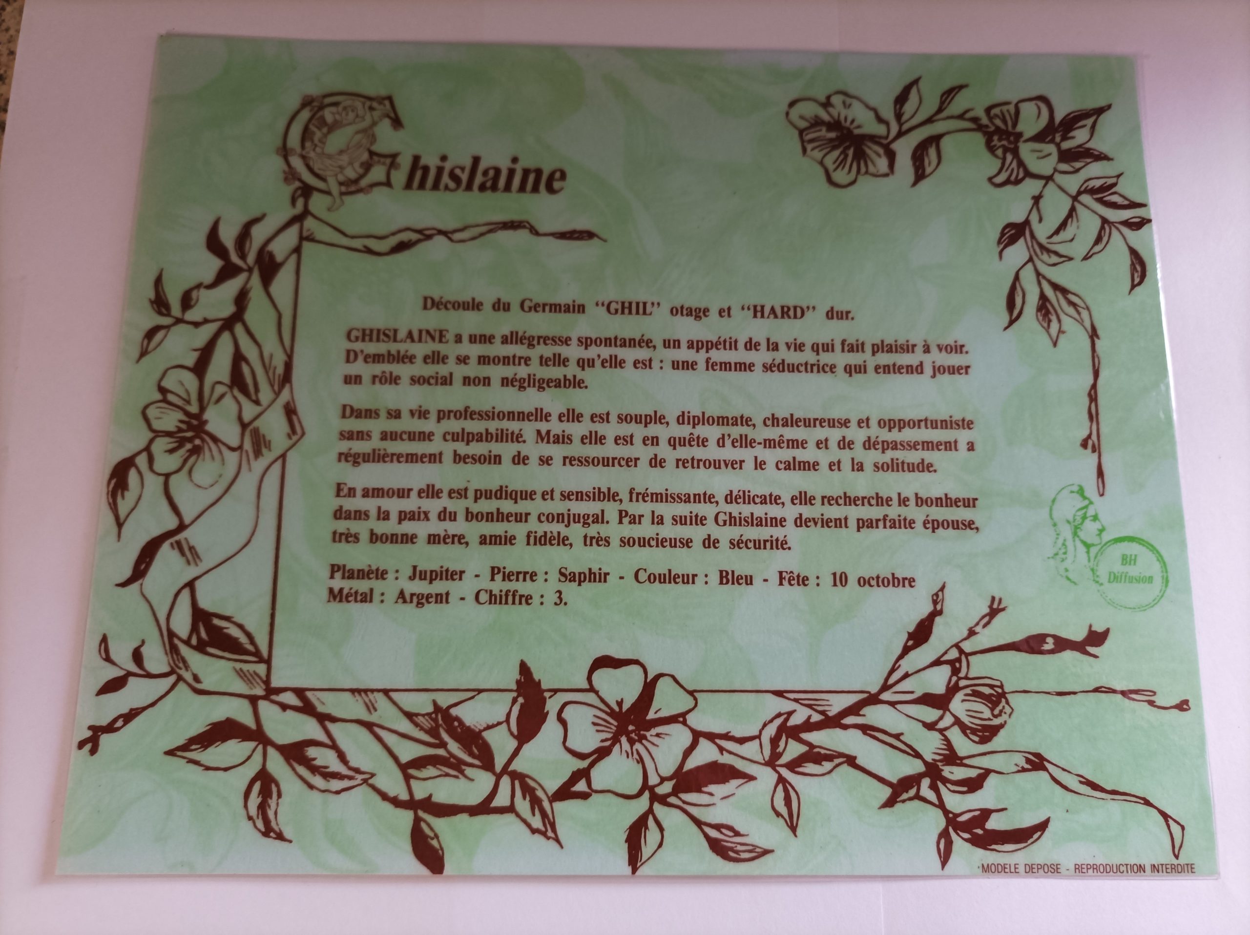 Signification du prénom "GHISLAINE"V2