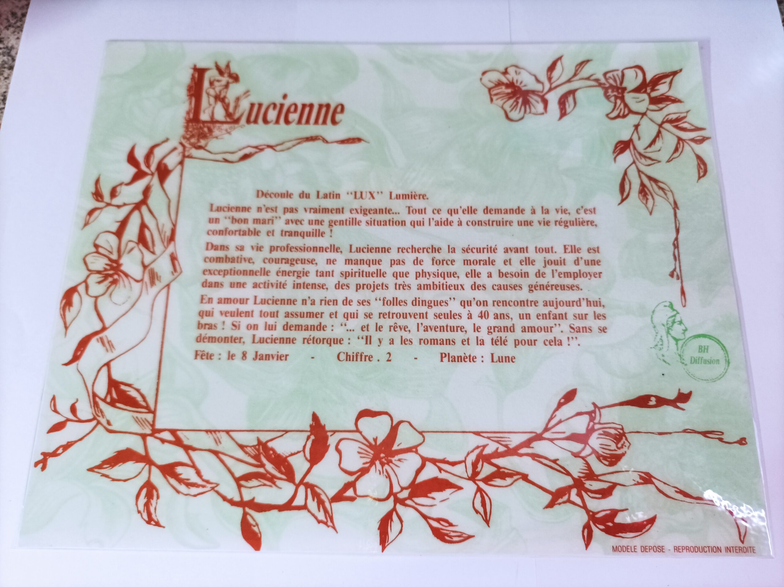 Signification du prénom "LUCIENNE"