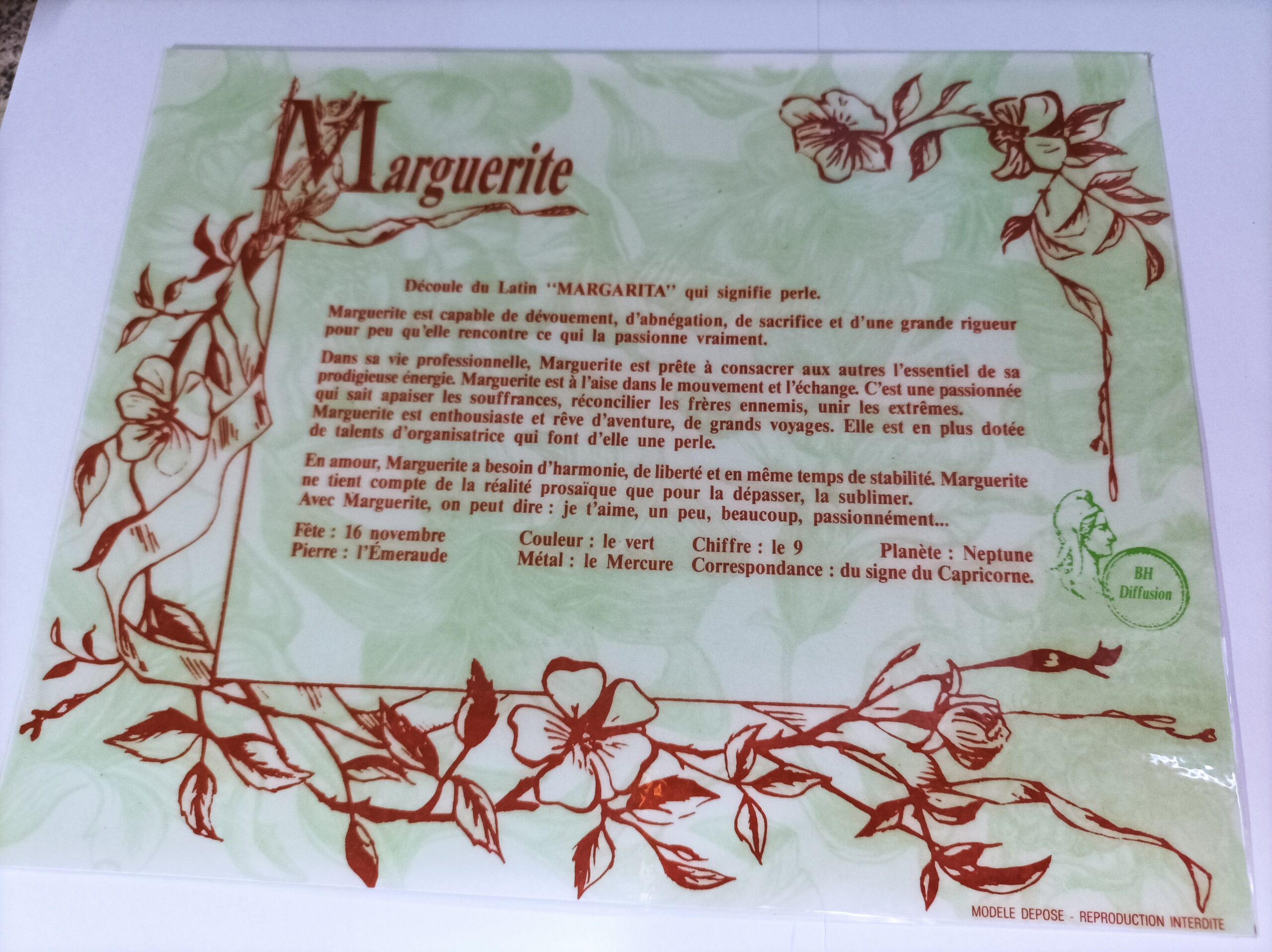 Signification du prénom "MARGUERITE"