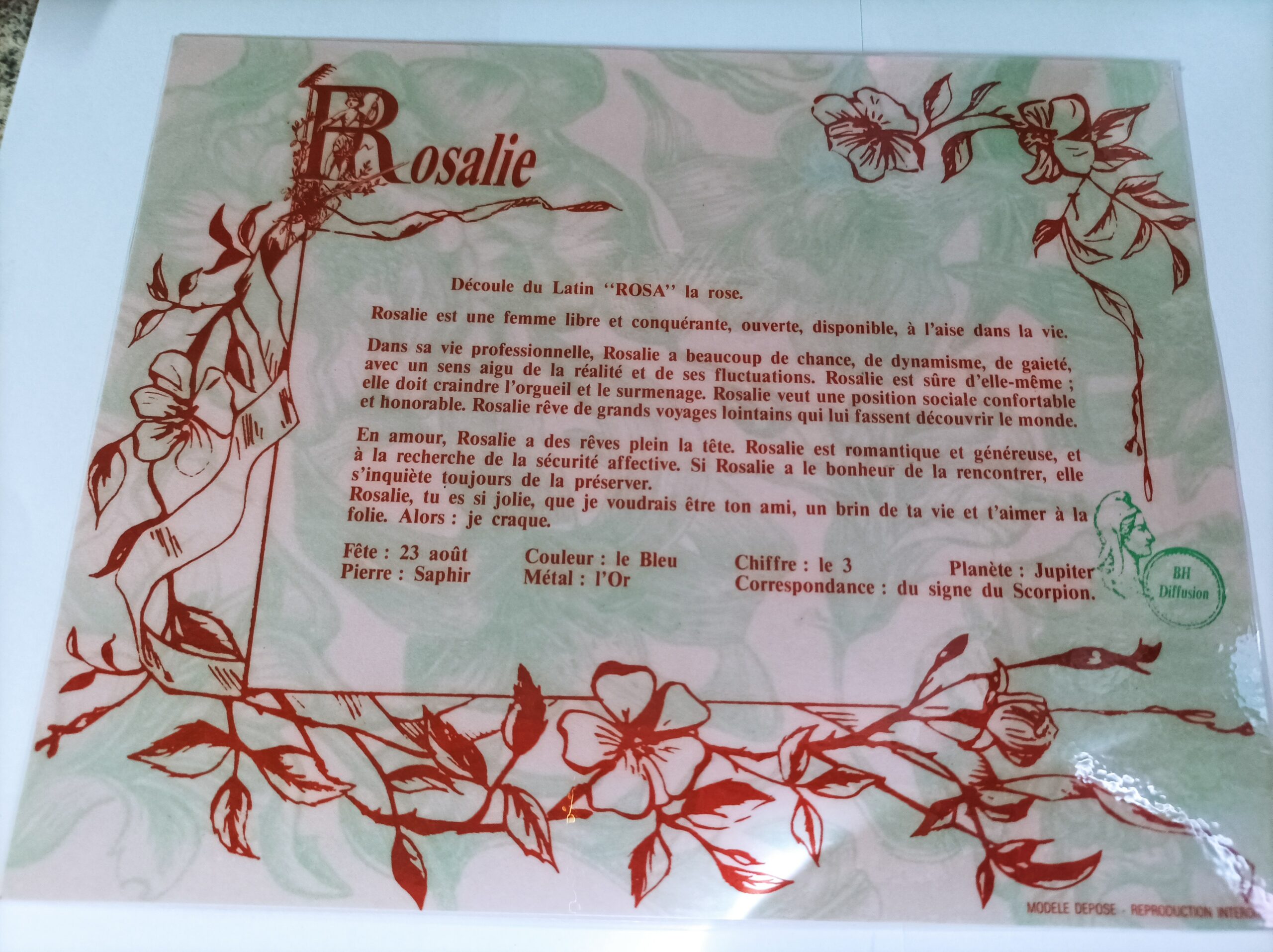 Signification du prénom ROSALIE